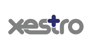 xestro logo dark blue cross